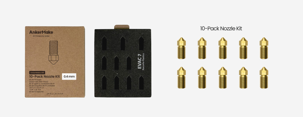 ANKERMAKE M5 BRASS NOZZLE KIT 0,4MM