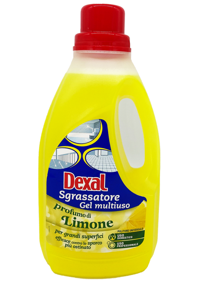 DEXAL "Brenner" Universalreiniger mit Zitronenduft, Sgrassatore Gel multiuso 1,5 Liter