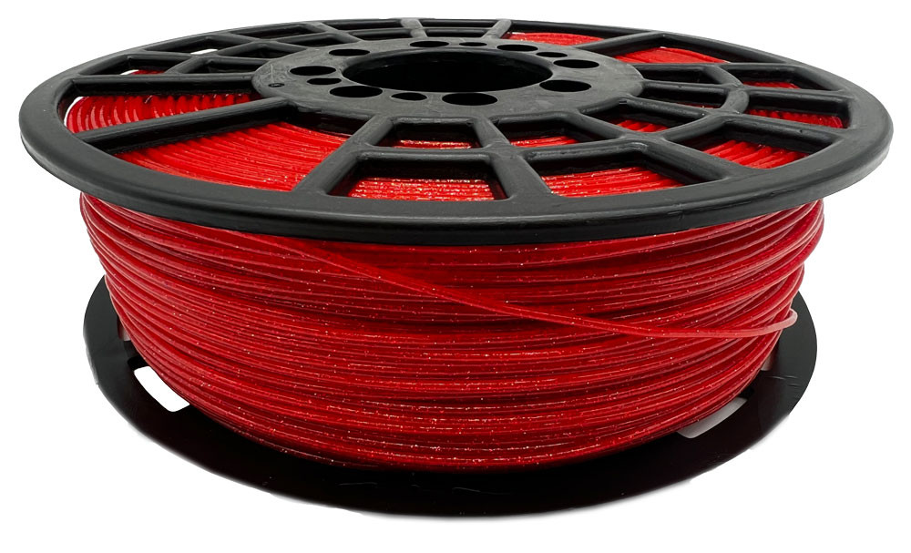 PLA 3D DRUCK FILAMENT Rot Glitter