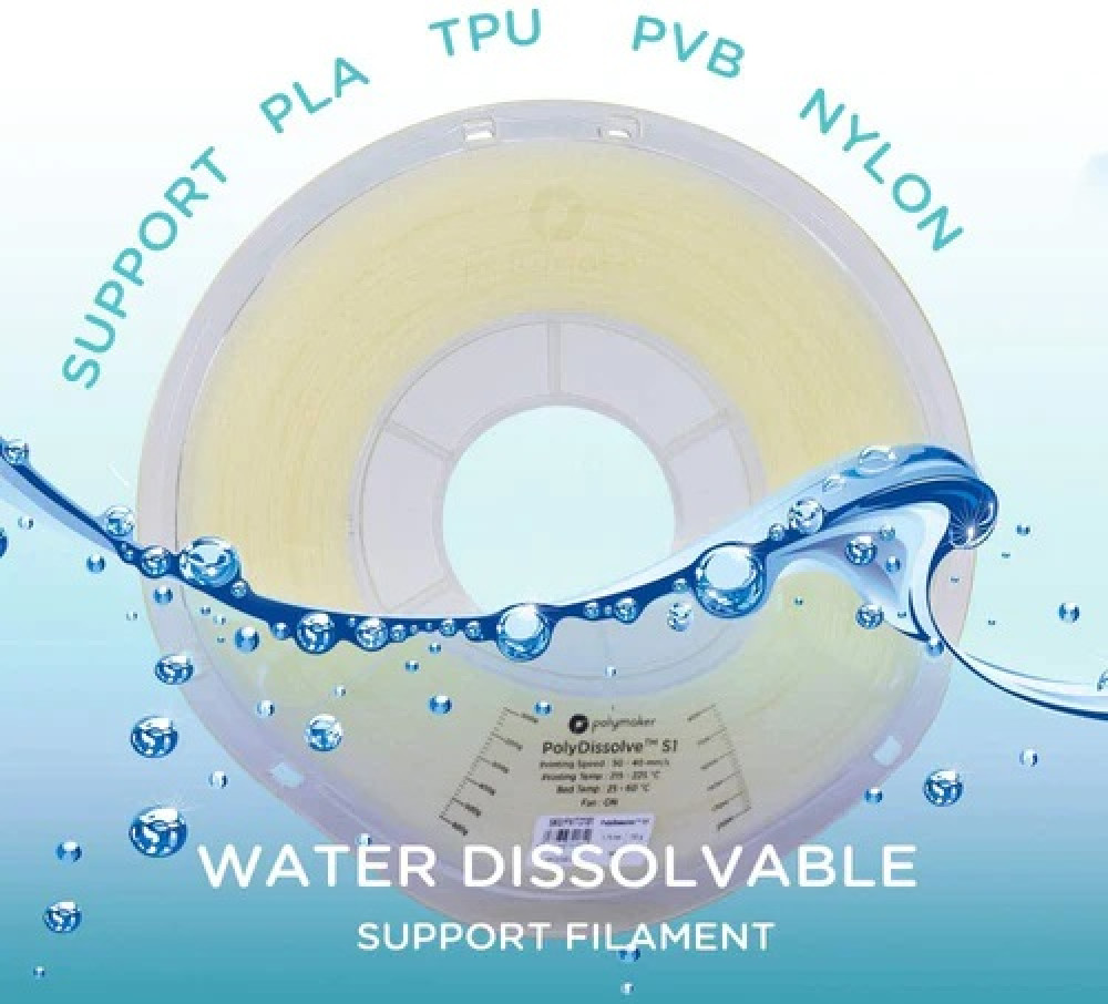 POLYMAKER POLYDISSOLVE S1 WASSERLÖSLICHES FILAMENT- 1.75 mm - 750g