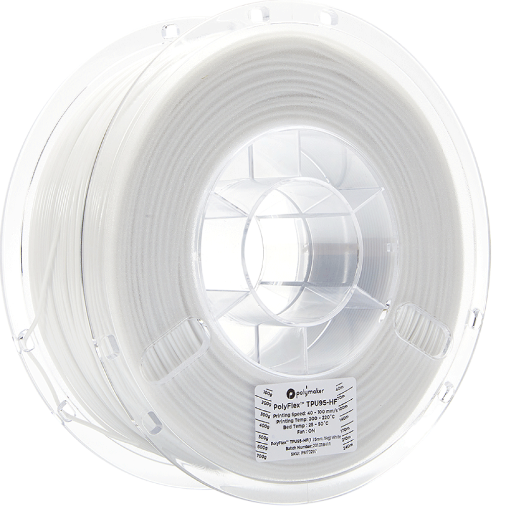 Polymaker PolyFlex TPU-95A High Speed White - 1000g