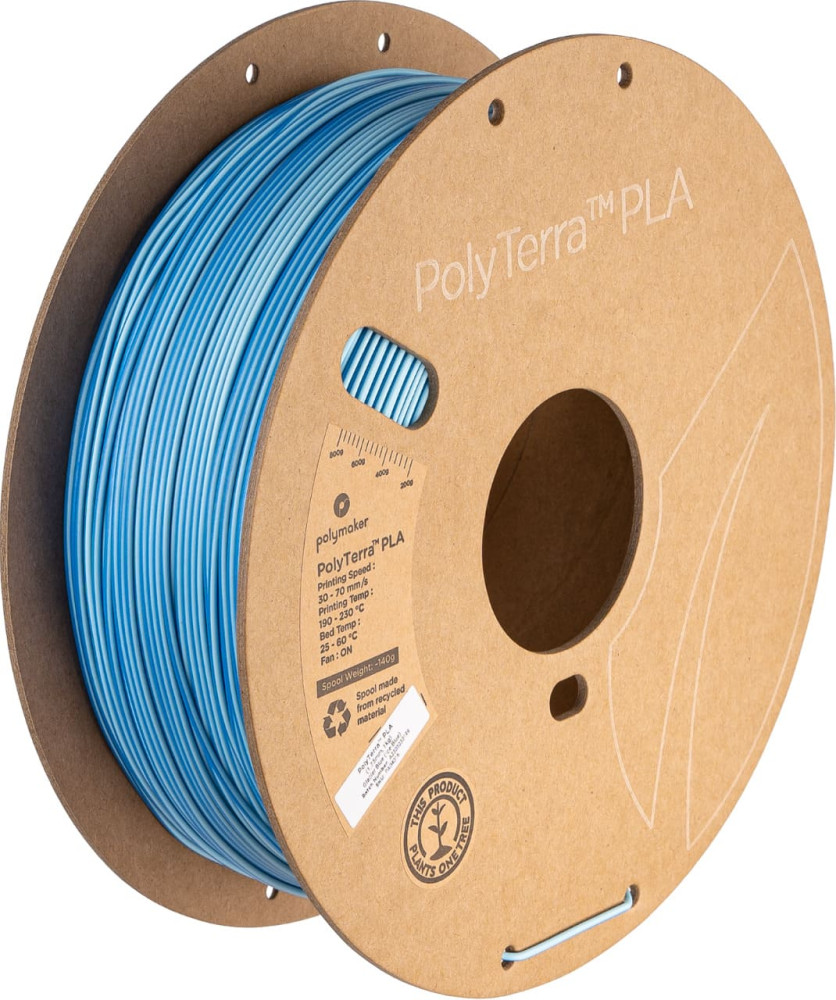 Polymaker PolyTerra PLA Dual Glacier Blue (Ice-Blue) 1,75mm 1kgPolymaker PolyTerra PLA Dual Glacier Blue (Ice-Blue) 1,75mm 1kg
