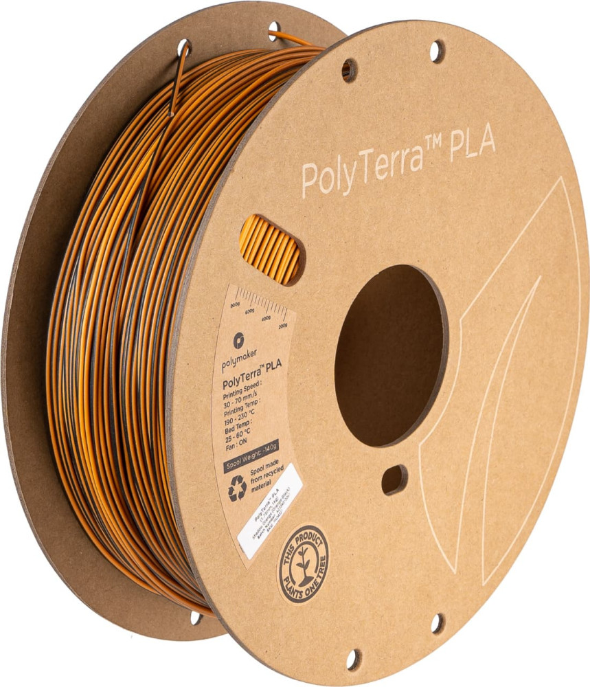 Polymaker PolyTerra PLA Dual Shadow Orange (Orange-Black) 1,75mm 1kg