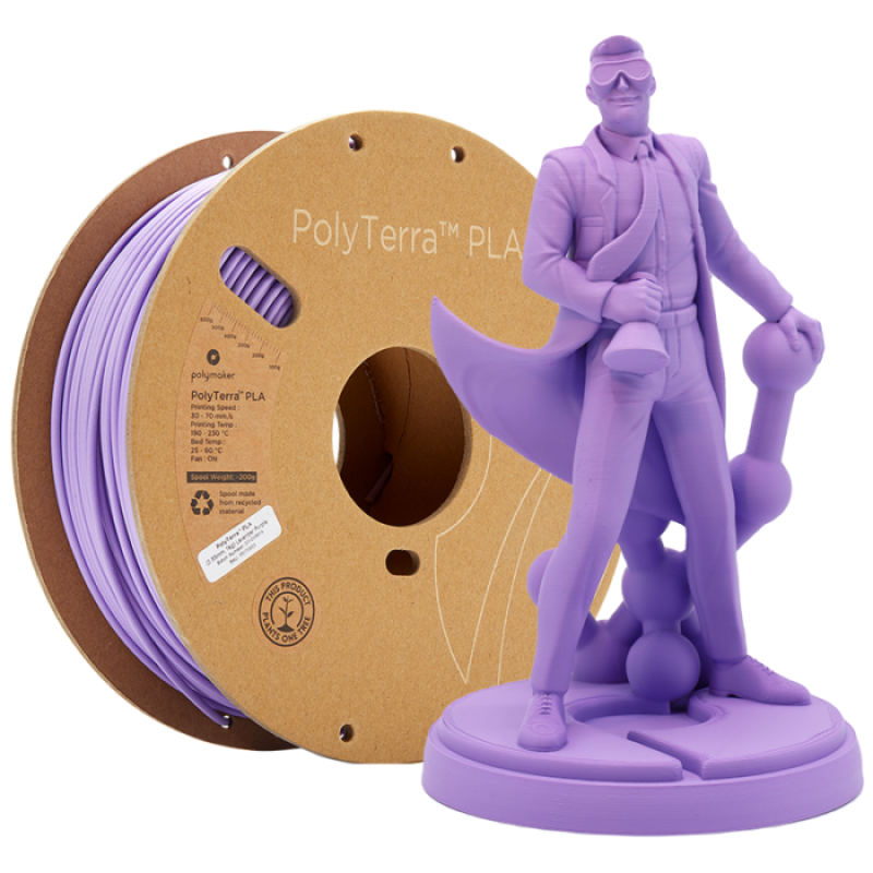 Polymaker PolyTerra PLA Lavender Purple 1kg - 1,75mm