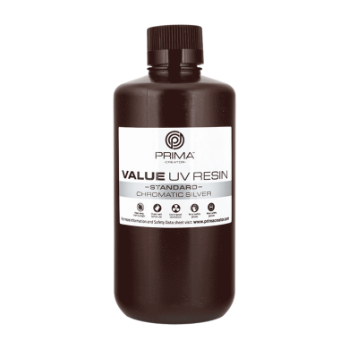 PrimaCreator Value UV / DLP Resin - 1000 ml - chromatic silber