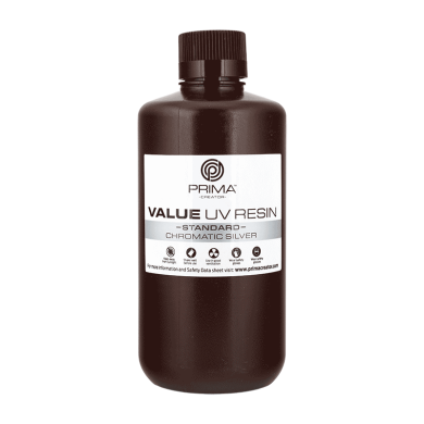 PrimaCreator Value UV / DLP Resin - 500 ml - chromatic silber