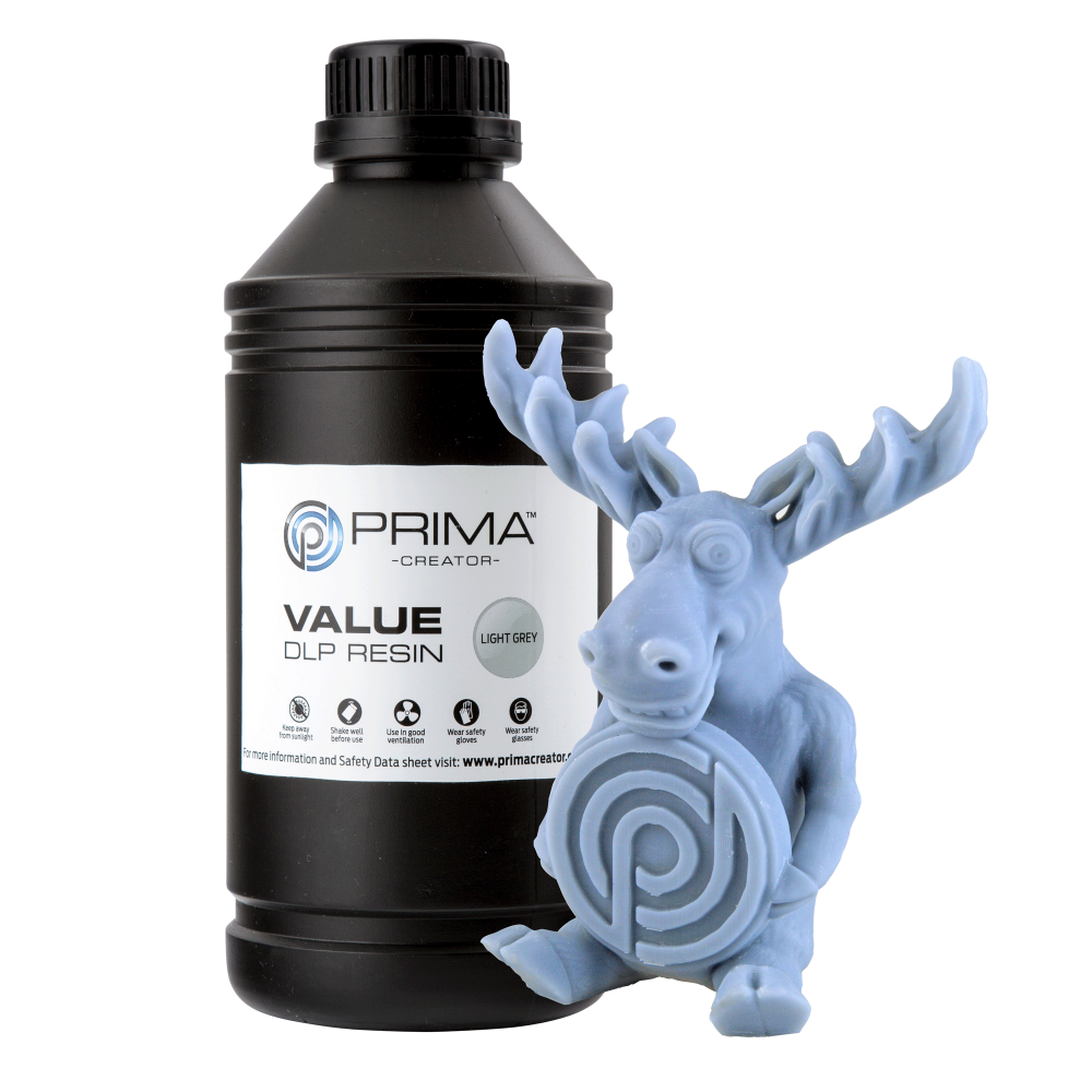 PrimaCreator Value UV / DLP Resin - 500 ml - Hellgrau