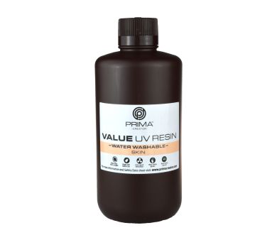 PrimaCreator Value Wasserabwaschbares UV-Harz - 1000 ml - haut