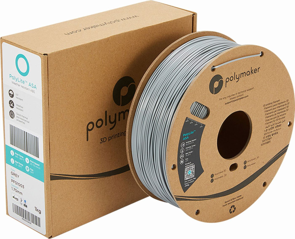 Polymaker PolyLite ASA Filament Grey - 1000g