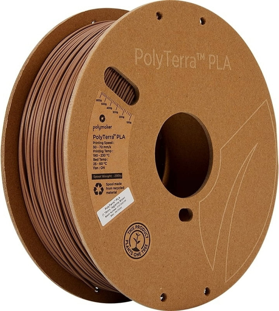 Polymaker PolyTerra PLA Army Brown 1kg -1,75mm