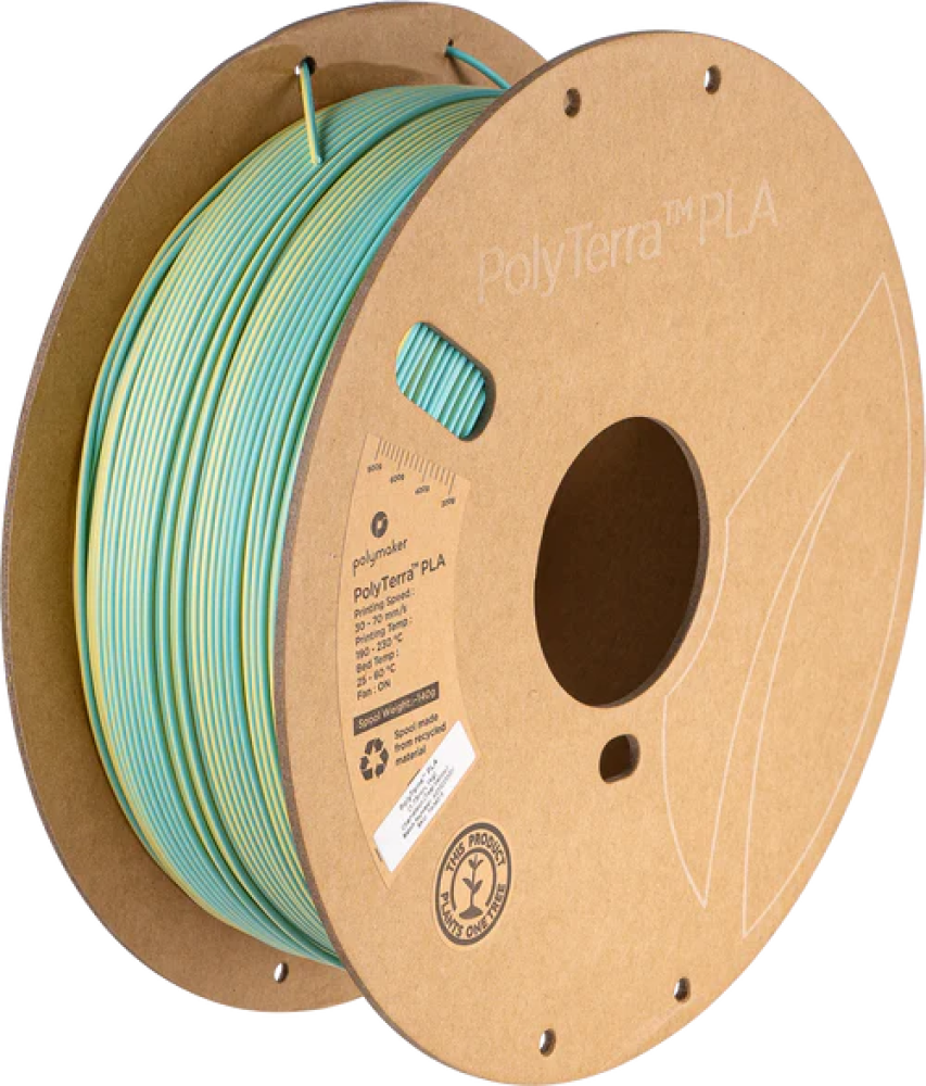 Polymaker PolyTerra PLA Dual Chameleon (Teal-Yellow) 1,75mm 1kg