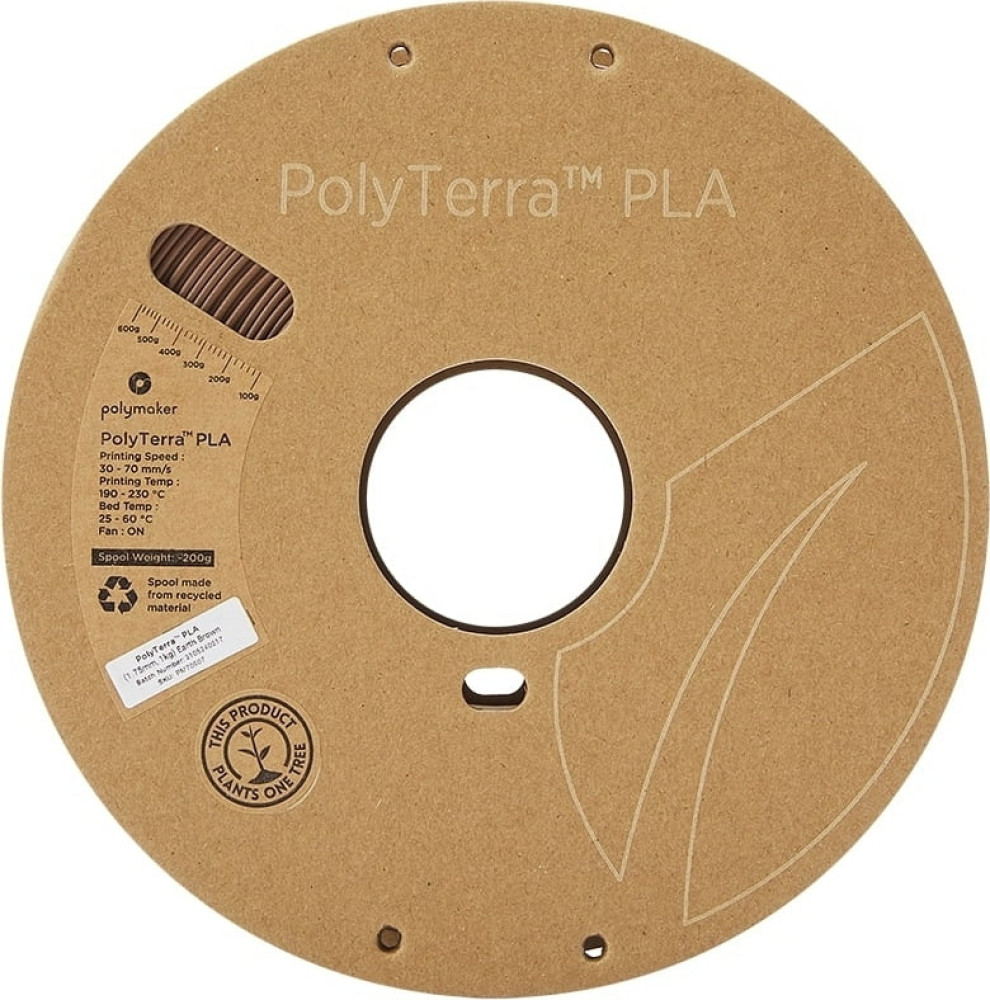 Polymaker PolyTerra PLA Earth Brown 1000g