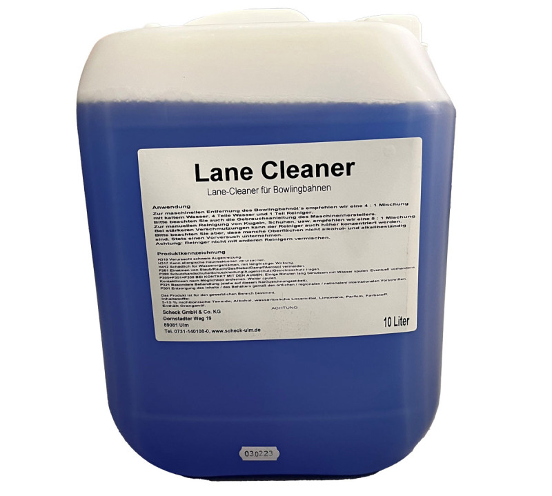Bowling Lane Cleaner Reinigungsmittel und Öl entferner 10L