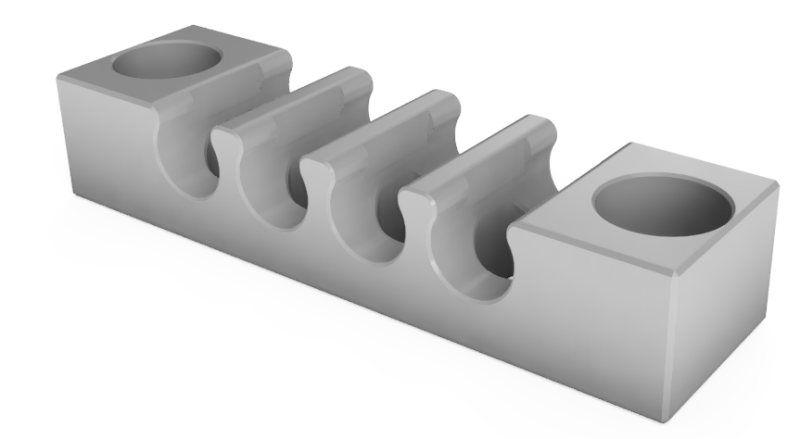 Pneumatik Schlauchführung 6mm 4 fach