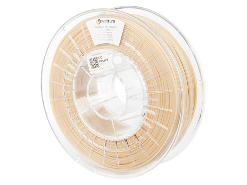 PET-G FR V0 3D DRUCK FILAMENT - 1.75 mm - 0.75 kg - NATURAL