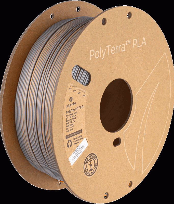 Polymaker PolyTerra PLA Dual Foggy Orange (Grey-Orange) 1,75mm 1kg