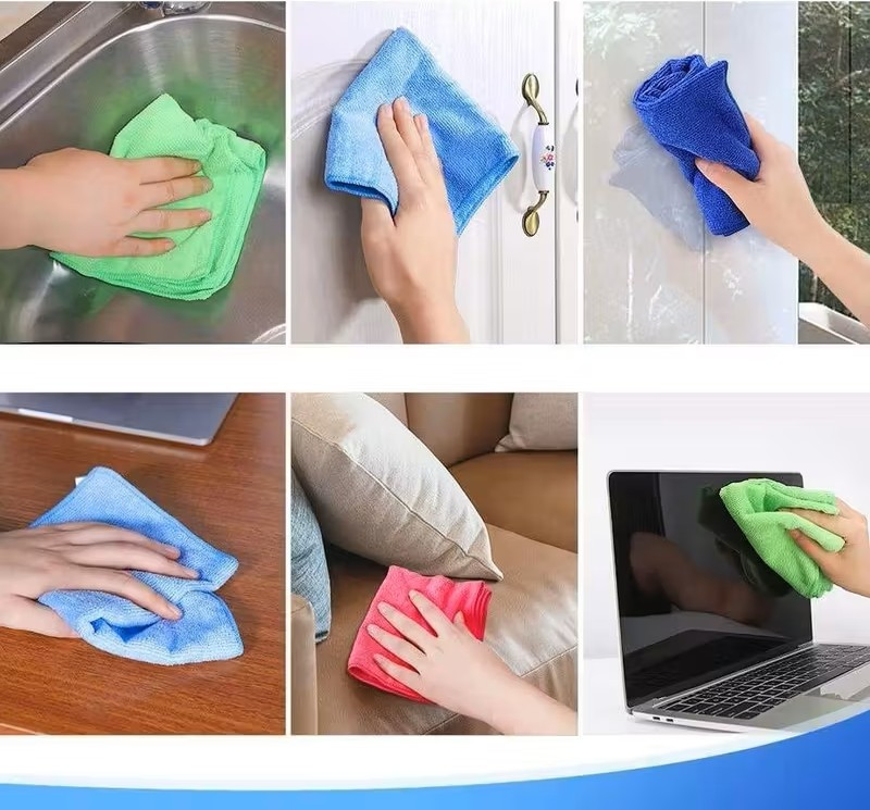 50 Stück PACK Reinigungstuch-Set, Mikrofaserreinigungstücher