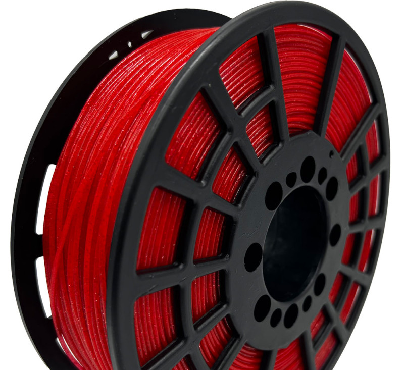 PLA 3D DRUCK FILAMENT Rot Glitter