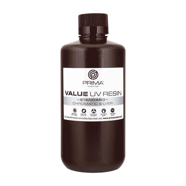 PPrimaCreator Value UV / DLP Resin - 500 ml - chromatic silber
