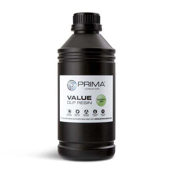 PrimaCreator Value UV / DLP Resin - 1000 ml - transparent grün