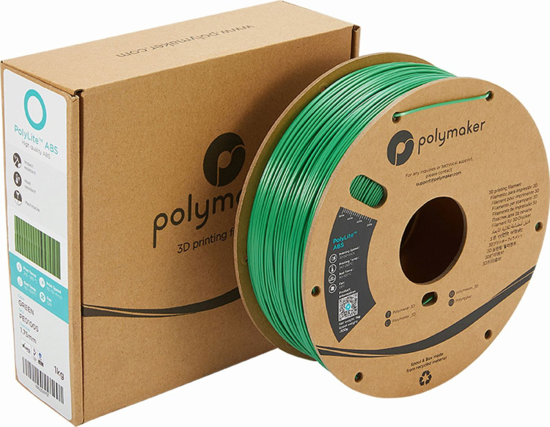 Polymaker PolyLite ABS Filament Green - 1000g