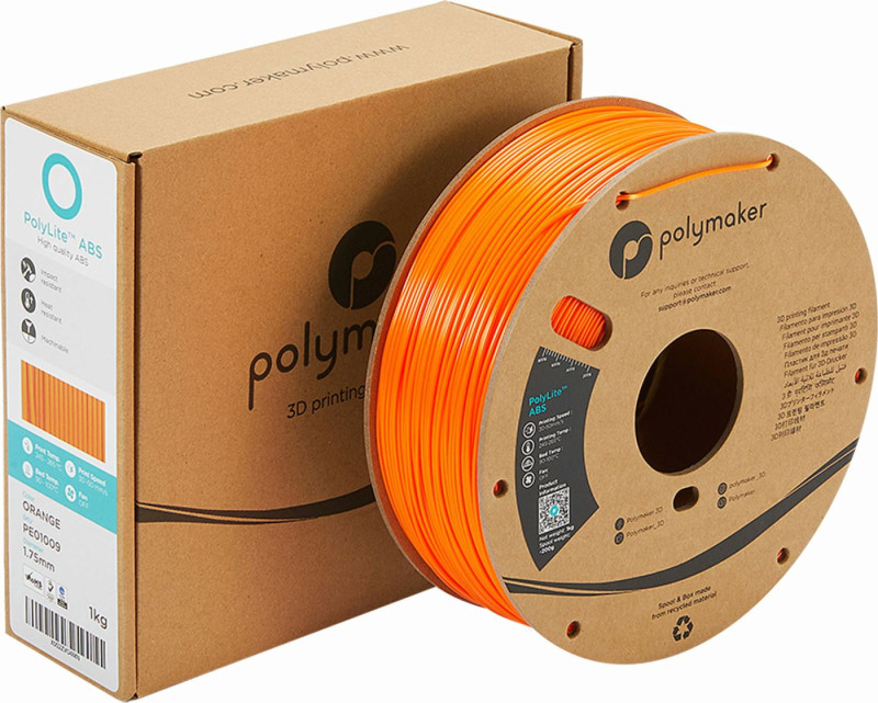Polymaker PolyLite ABS Filament Orange - 1000g