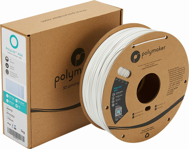 Polymaker PolyLite ASA Filament White - 1000g