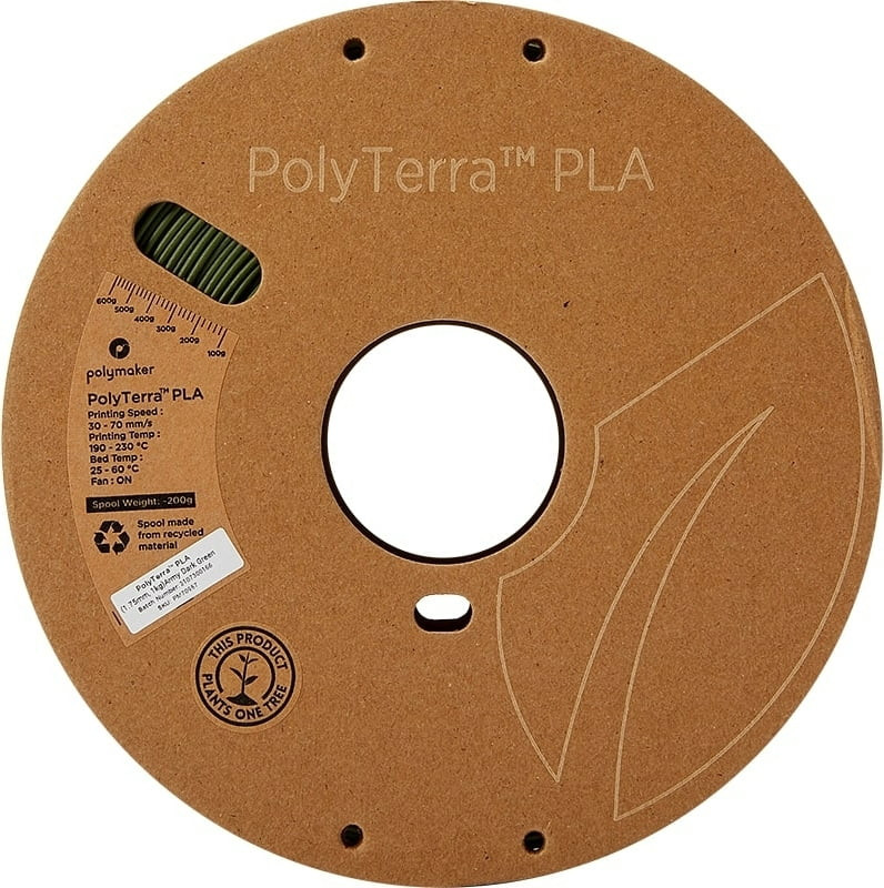 Polymaker PolyTerra PLA Dark Green 1000g