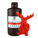 PrimaCreator Value Wasserabwaschbares UV-Harz - 500 ml - transparent rot